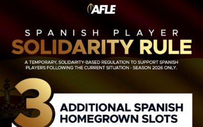 Nueva norma de la AFLE para los jugadores españoles de Bravos